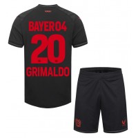 Bayer Leverkusen Alejandro Grimaldo #20 Hemmadräkt Barn 2023-24 Kortärmad (+ Korta byxor)